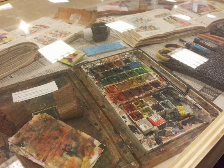 Le matériel du parfait carnettiste, épuisé (le matériel et peut-être le carnettiste aussi)