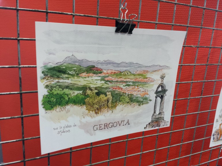 Les Urban Sketchers croquent la chaîne des Puys