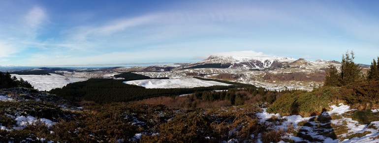 Panoramique pour embrasser l'horizon du Sancy tout entier