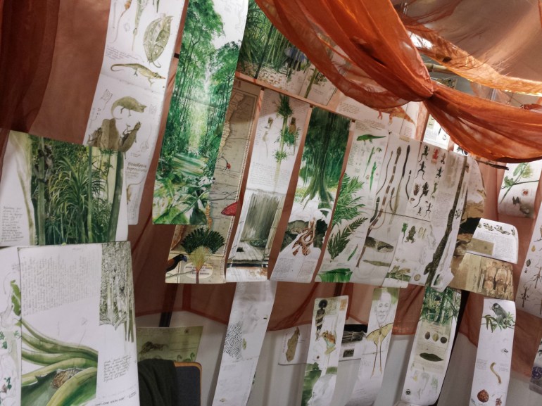 Le stand du créateur de l'affiche 2014... superbe !