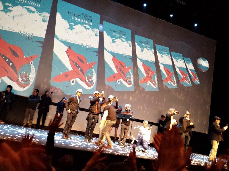 Le jury qui prend le public en photo, on aura tout vu ! Avec Abd Al Malik et tous les autres...