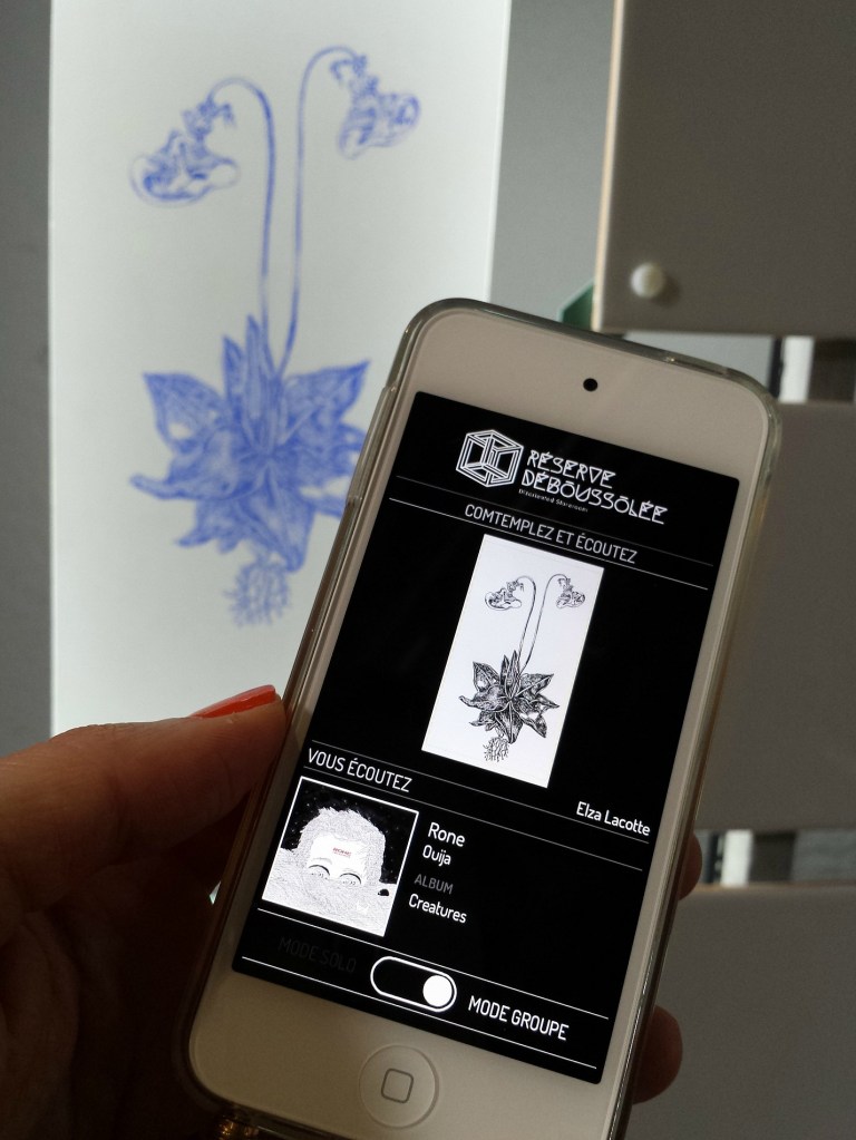 Les jolies plantes d'Elza Lacotte, artiste auvergnate, accompagnées de morceaux de musique qui se déclenchent automatiquement quand on s'approche