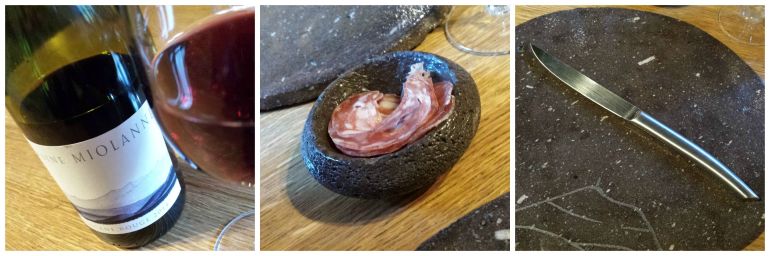 Saucisson pour patienter et couteaux de Thiers !